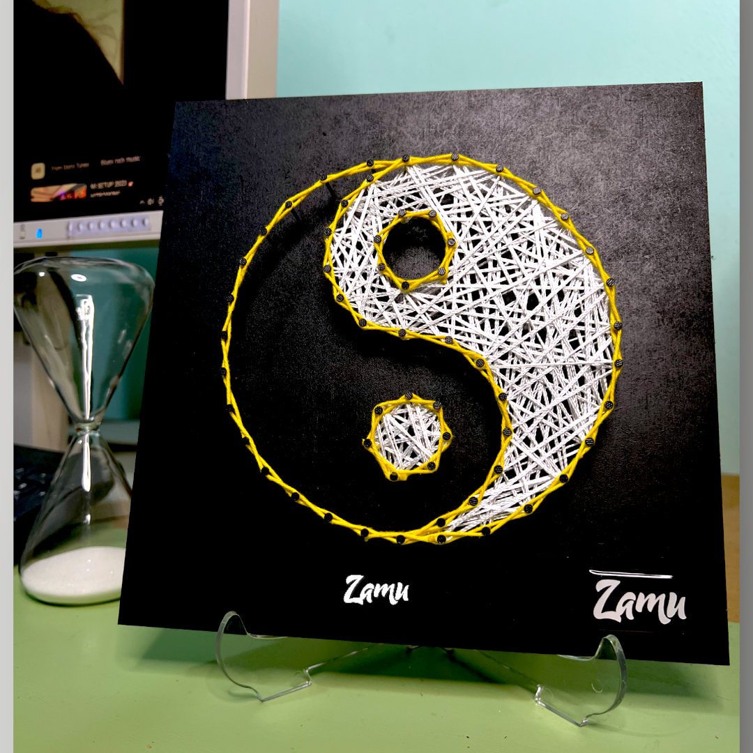 "Harmony Embodied: Yin Yang Symbol Wall/Desk Accessory for Balance and Serenity"