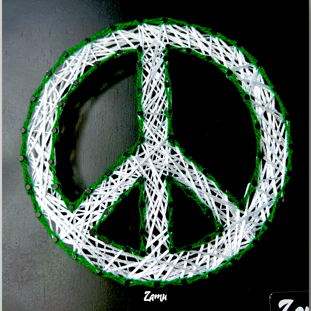 "Embrace Harmony: Peace Symbol Wall/Desk Accessory for a World of Tranquility"