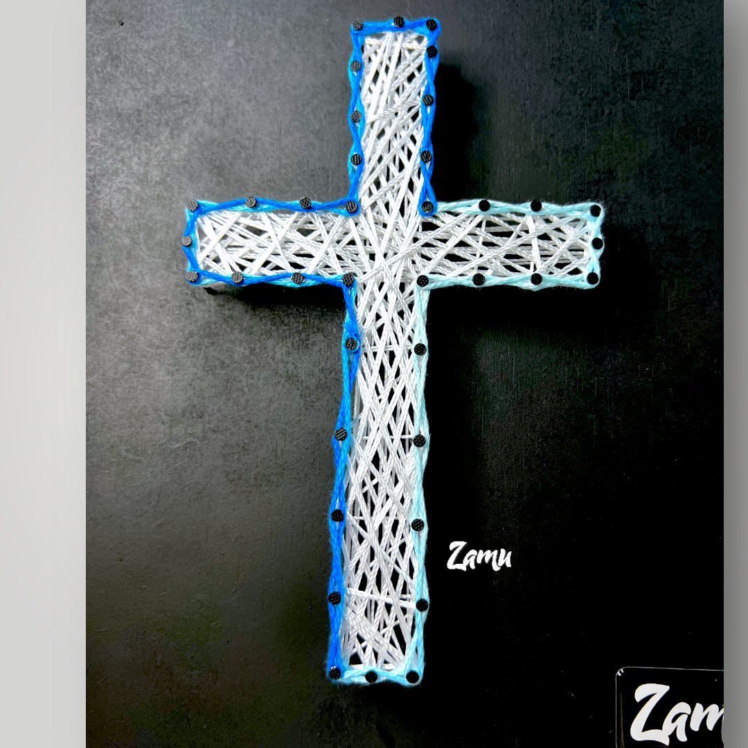 "Sacred Embrace: Christianity Cross Symbol Wall/Desk Accessory for Faith and Inspiration"