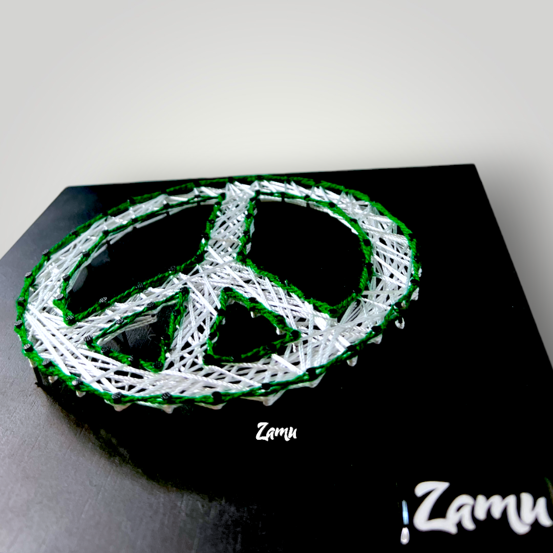 "Embrace Harmony: Peace Symbol Wall/Desk Accessory for a World of Tranquility"