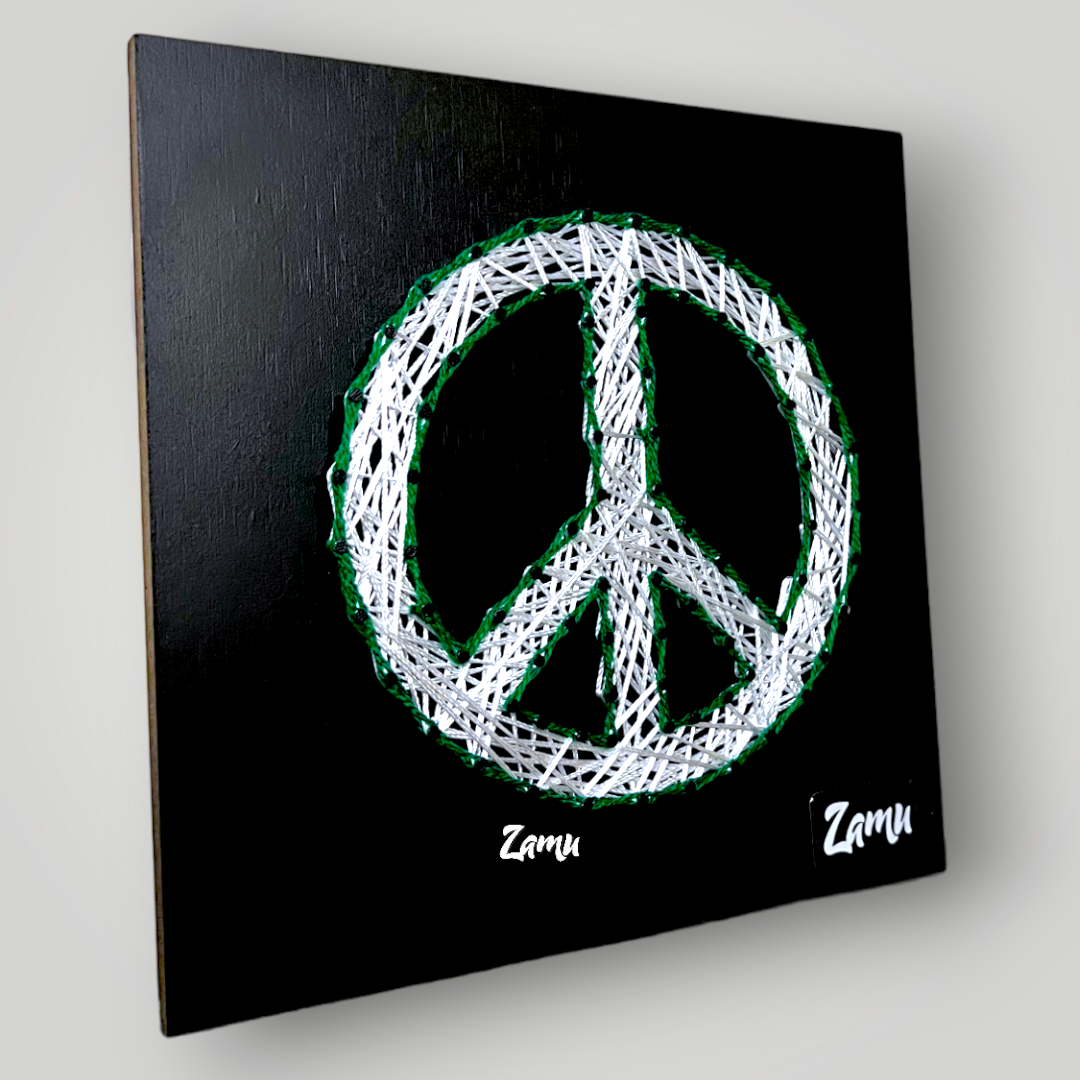 "Embrace Harmony: Peace Symbol Wall/Desk Accessory for a World of Tranquility"