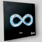 "Eternity Unveiled: Infinity Symbol Wall/Desk Accessory for Limitless Possibilities and Connectedness"