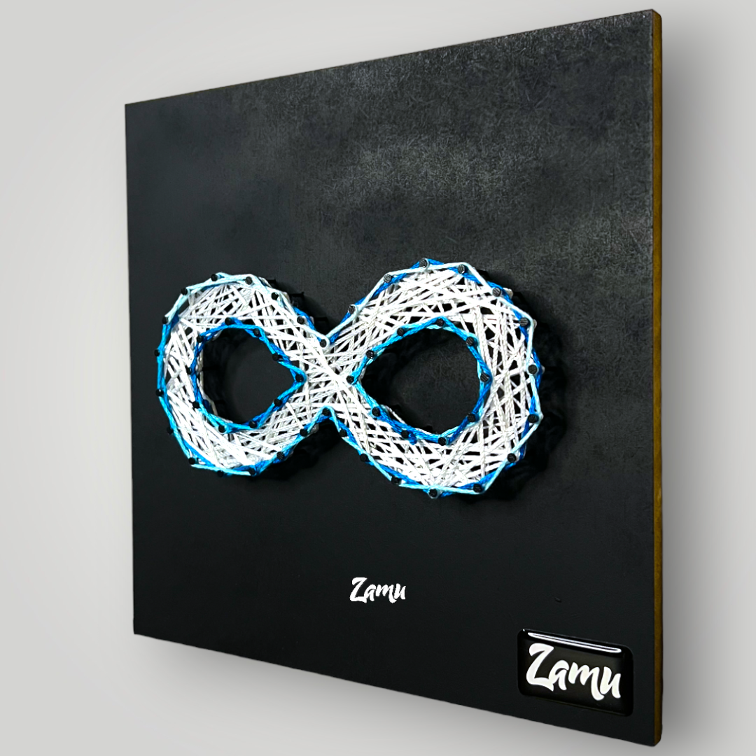 "Eternity Unveiled: Infinity Symbol Wall/Desk Accessory for Limitless Possibilities and Connectedness"