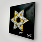 Divine Illumination: Star of David Symbol Wall/Desk Accessory for Faith and Cultural Heritage