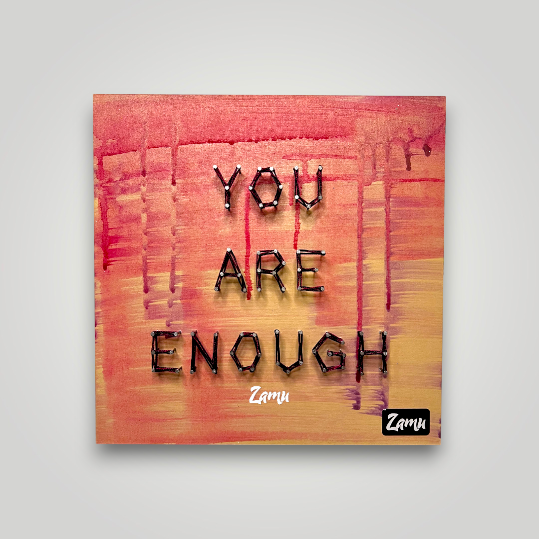 "Embrace Your Worth: "You Are Enough" String Art Masterpiece"