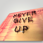 "Unyielding Resolve: "Never Give Up" String Art Masterpiece"