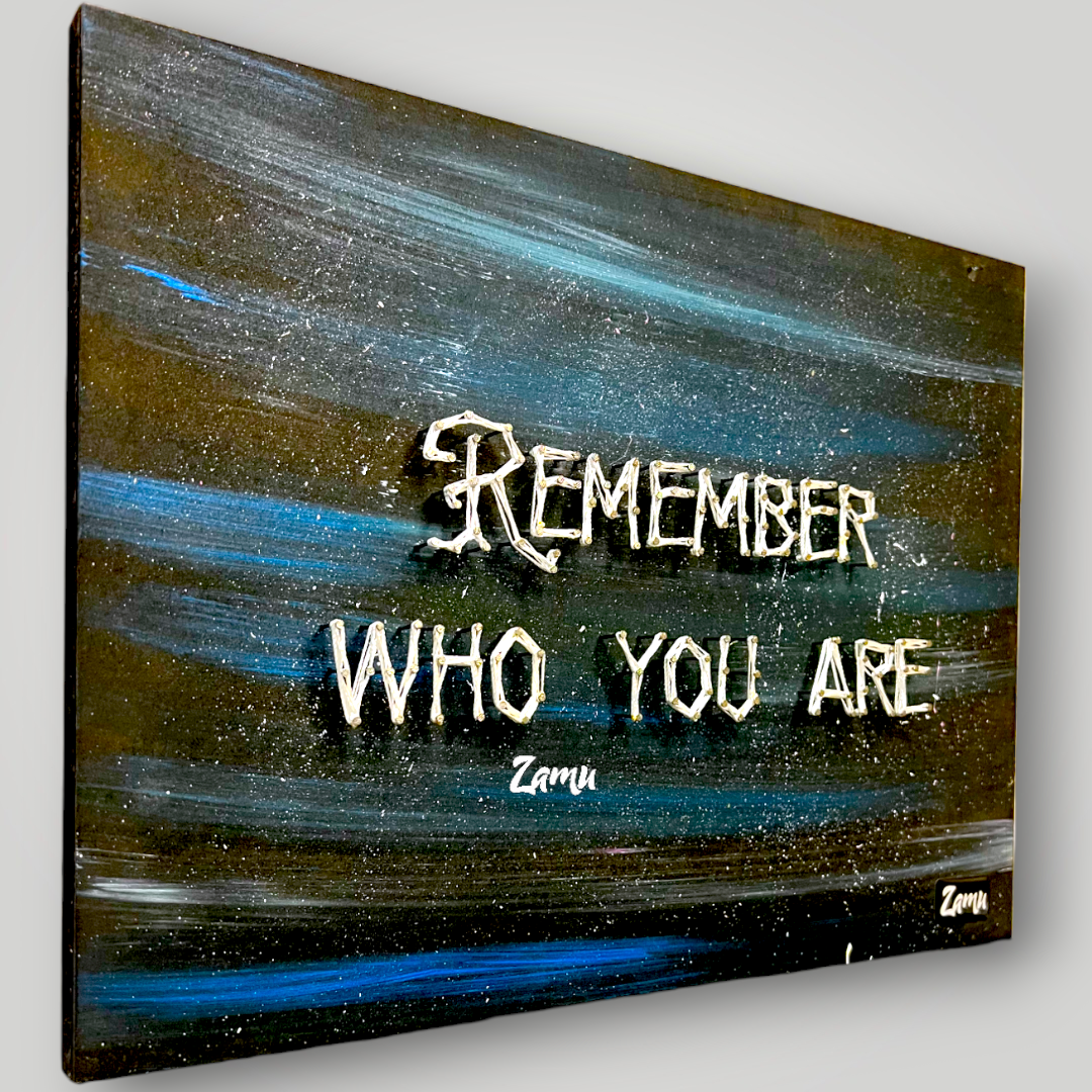 "Embrace Your True Identity: "Remember Who You Are" String Art Masterpiece"