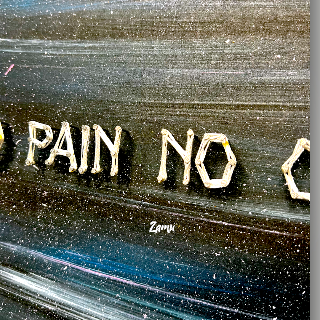 "Unleash Your Potential: "No Pain, No Gain" String Art Masterpiece"