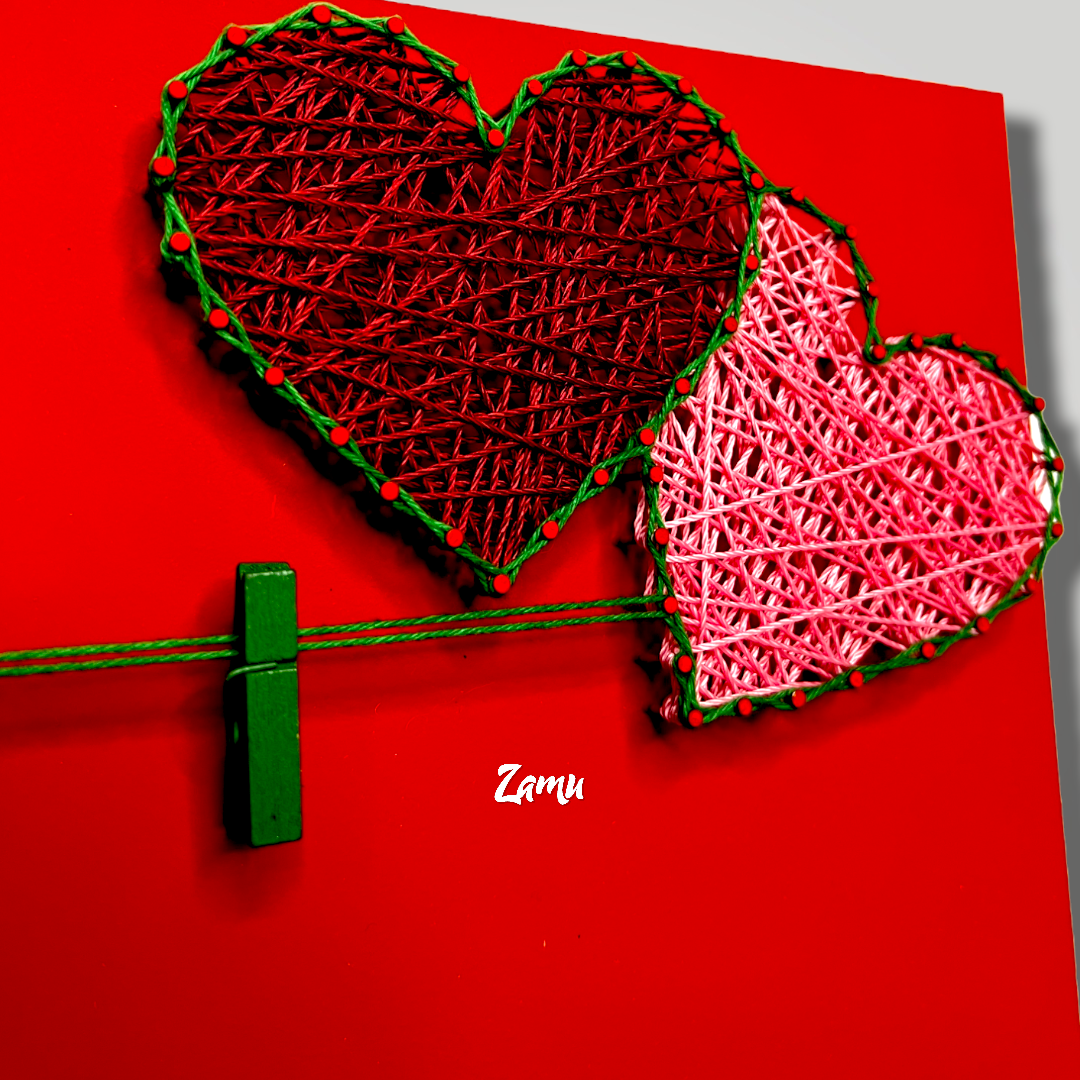 Heart frame Red