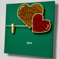 Heart frame green
