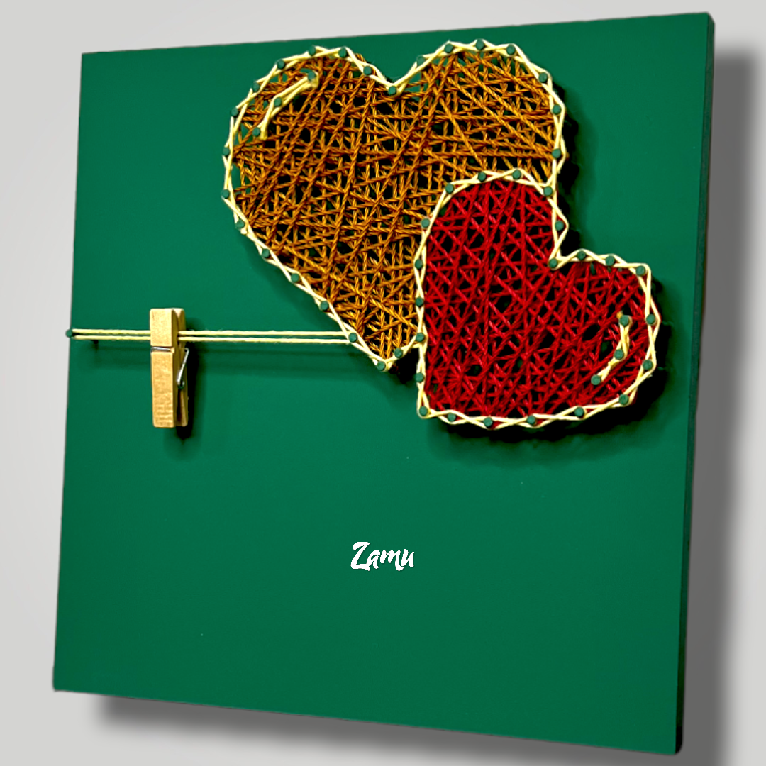 Heart frame green