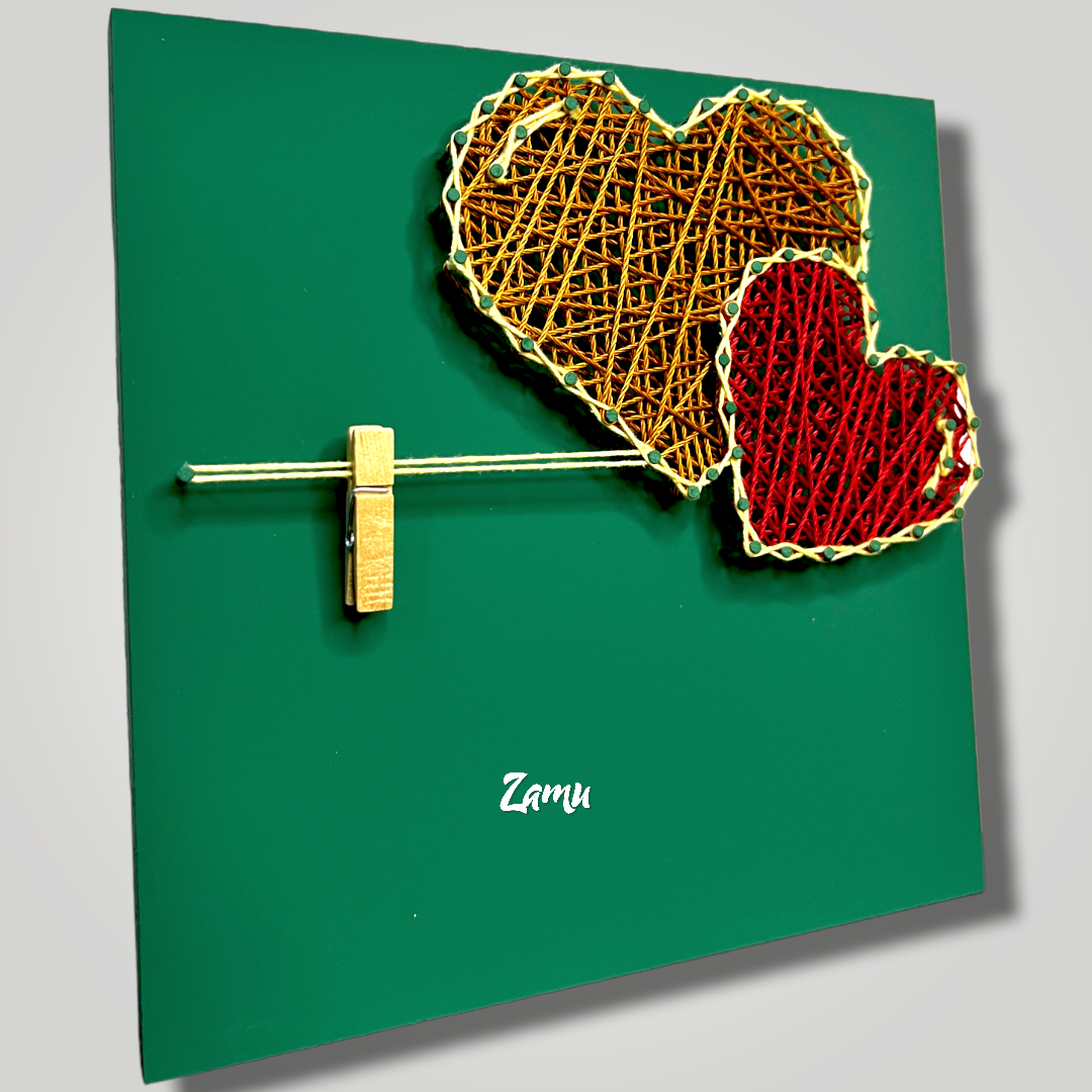 Heart frame green