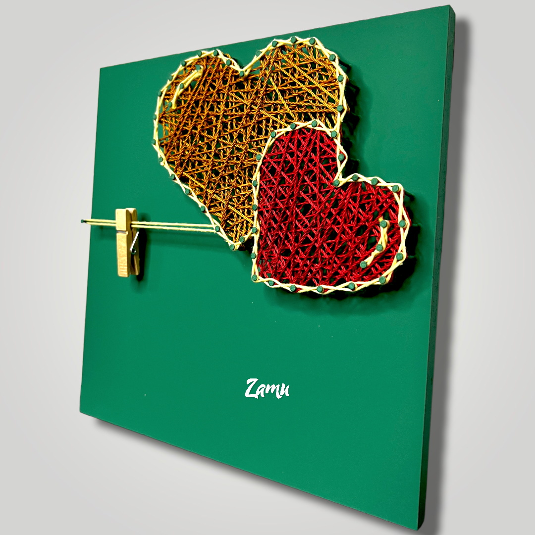 Heart frame green