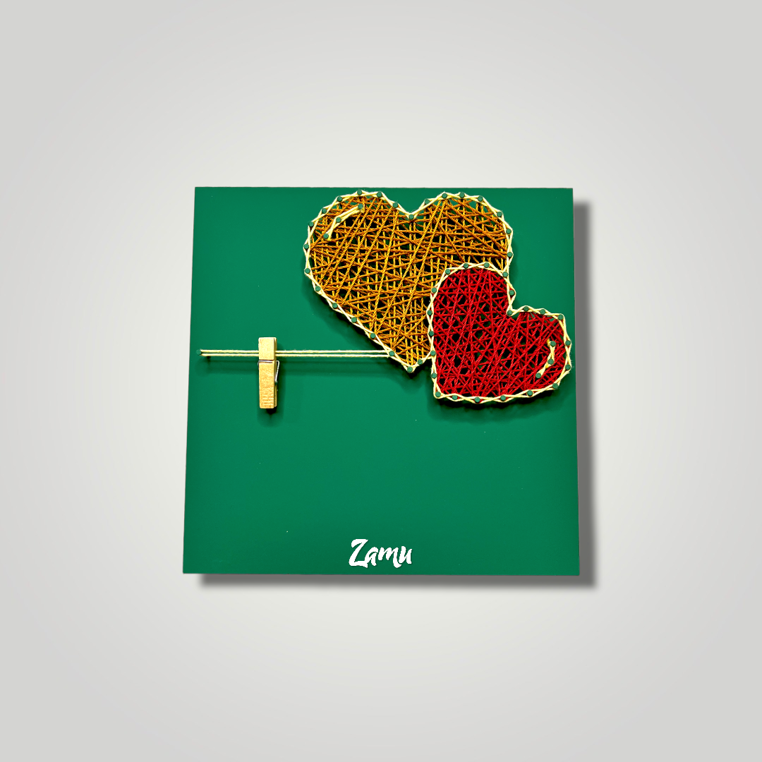 Heart frame green