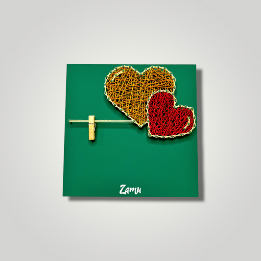 Heart frame green