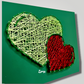 Hugging hearts Green